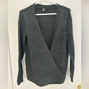 Joe Fresh Charcoal V-Neck Women's Sweater